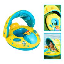 Bote Infantil Bebês Volante Boia Proteção UV Removível