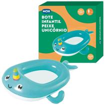 Bote Infantil Inflável Peixe Unicórnio Para Piscina Mor 1613 Bote Infantil Inflável Peixe Unicórnio Para Piscina Mor 1613