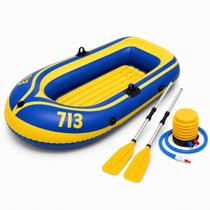 Bote Inflável 2 Pessoas Completo 193cm Com 2 Remos E Bomba De Ar Para Pesca Praia Lago Camping Bote Inflável 2 Pessoas Completo 193cm Com 2 Remos E Bomba De Ar Para Pesca Praia Lago Camping