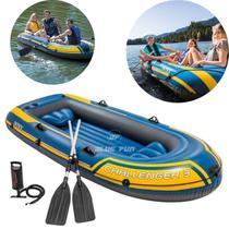 Bote Inflável Challenger 3 Com Remos e Acessórios - Intex 68370 Bote Inflável Challenger 3 Com Remos e Acessórios - Intex 68370