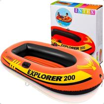 Bote Inflável Infantil Barco Explorer 200 Até 95kg Intex