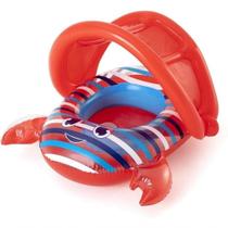 Bote Inflável Infantil Boi Bebê Caranguejo Assento Flutuador com Cobertura Vermelho Bestway Bote Inflável Infantil Boi Bebê Caranguejo Assento Flutuador com Cobertura Vermelho Bestway