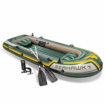 Bote Inflável Intex Seahawk 4 Pessoas 400 com Remos