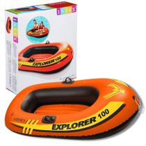 Bote Inflável Salva Vidas Infantil Barco Explorer 100 Intex Bote Inflável Salva Vidas Infantil Barco Explorer 100 Intex