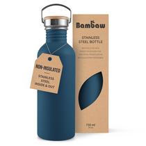 Botella de Agua Bambaw 750 ml Acero Inoxidable No Aislada Azul Botella de Agua Bambaw 750 ml Acero Inoxidable No Aislada Azul