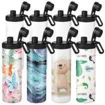 Botella de Agua OFFNOVA para Sublimación 600 mL de Acero Inoxidable x8