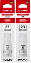 Botella de Tinta Canon GI-23 Gris 60 mL (Paquete de 2)