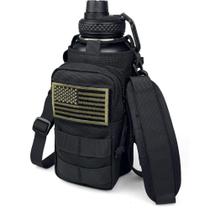 Botella DEFUNX 0.95L Acero Inoxidable Aislada con Funda Negra