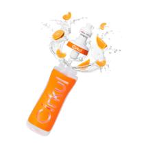 Botella deportiva Cirkul de 650 ml con agarre naranja y tapa exprimible