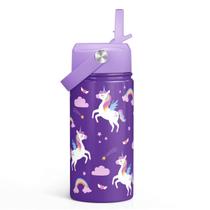 Botella SANDJEST 355 ml Unicornio para Niños Aislada de Acero Inoxidable