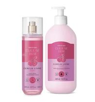 Boticário Kit Cuide se Bem Cereja Livre Body Splash 200ml e Loção Desodorante Hidratante 400ml