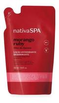Boticario Nativa Spa Refil Loção Corporal Morango Ruby 350ml