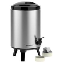 Botijão GARRAFA Térmica Inox Soprano 9,5 L com Torneira e Suporte Botijão GARRAFA Térmica Inox Soprano 9,5 L com Torneira e Suporte