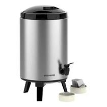 Botijao palace 9,5l inox/preto Botijao palace 9,5l inox/preto