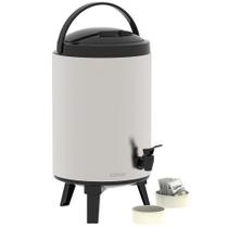 Botijao Palace 9,5l - Inox/preto