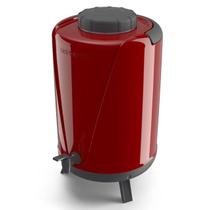 Botijão Térmico 10 Litros Galão com Torneira e Pezinho Ideal para Café Chá Suco e Água Unitermi COR:VERMELHO