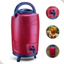 Botijão Térmico 12L Vermelho Invicta Vermelho com Pezinho Alça Botijão Térmico 12L Vermelho Invicta Vermelho com Pezinho Alça