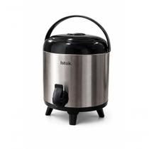 Botijão Térmico 5,5L para Bebidas em Inox e Plástico com Torneira Registro Inox Botijão Térmico 5,5L para Bebidas em Inox e Plástico com Torneira Registro Inox