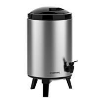 Botijão Térmico 9,5L Inox Alça Pés Retráteis Palace Soprano