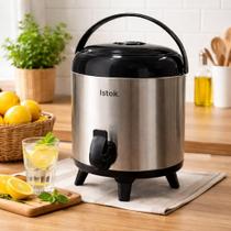 Botijão Térmico Inox 5,5 Litros Conservação Temperatura Alta Durabilidade Bebidas Quentes Frias Botijão Térmico Inox 5,5 Litros Conservação Temperatura Alta Durabilidade Bebidas Quentes Frias