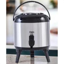 Botijão Térmico Inox 5,5 Litros Para Hotel Agua Chá Café