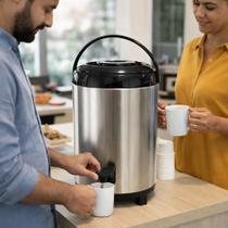Botijão Térmico nox Conserva Bebidas Quente Servir Recipiente Suco Mantém Chã Garrafa