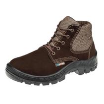 Botina 50B26-CB-BP Cano Baixo Bico de Plástico Nubuck