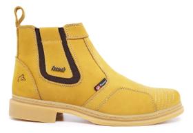 Botina Amarok Boots Visual Country Couro Legítimo - Cowboy Tamanho:40Cor:Amarelo Botina Amarok Boots Visual Country Couro Legítimo - Cowboy Tamanho:40Cor:Amarelo