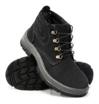 Botina amarrar couro nobuck preto n41 - kala