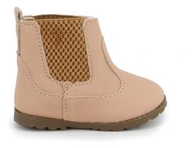 Botina Bebê Couro Pu Leve Macia Forrada Elástico FARMFUN Botina Bebê Couro Pu Leve Macia Forrada Elástico FARMFUN