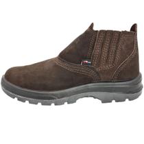 Botina bidensidade couro Nobuck com elástico biqueira pvc - TP096 (43) Botina bidensidade couro Nobuck com elástico biqueira pvc - TP096 (43)