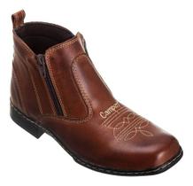 Botina Bota Country Confort Masculina Couro