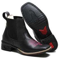 Botina Bota Country Texana Feminina Bico Quadrado - Pavani Boots