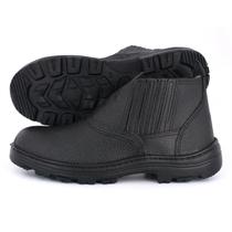 Botina bota de segurança com couro C.A UNISSEX para trabalho - SA shoes