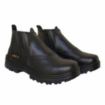 Botina Bota de Segurança em Couro com CA para Trabalho Botina Bota de Segurança em Couro com CA para Trabalho