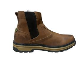 Botina Bota Masculina Avelã Blaqueado Antiderrapante Botina Bota Masculina Avelã Blaqueado Antiderrapante