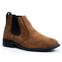 Botina Bota Masculina Chelsea Estilo Country Bico Fino Fazenda Resistente Moderna Social Leve 9010