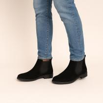 Botina Bota Masculina Chelsea Estilosa Couro Camurça Country Rodeio Estilo Cowboy
