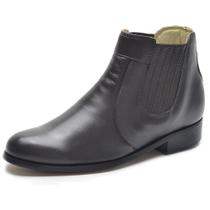 Botina Bota Masculina Comitiva Confortável Costurada A Mao Macia Sola De Couro Social Casual Oferta Duas Cores