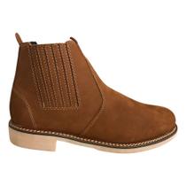 Botina Bota Masculina Country Cano Curto Elástico Couro