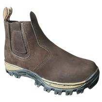 Botina Bota Masculina Couro Legitimo Trabalho Com Palmilha POTTRO