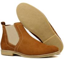 Botina bota Masculina urbana conforto camurça couro esc 505 Botina bota Masculina urbana conforto camurça couro esc 505