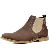 Botina bota Masculina urbana conforto camurça couro esc 505