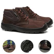 Botina Bota Nobuck Segurança Bico Pvc P/ Eletricista Bracol