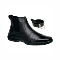Botina botina masculino Confortavel Sola Antiderrapante + Cinto