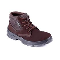 Botina Bracol Nobuck 41 Bico PVC CA 40872 Bae Marrom