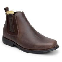 Botina Capiau Anatomic Confort Gel Flex Castanho