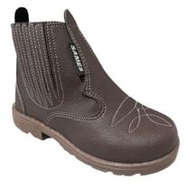 Botina Casual Infantil Cano Curto Com Zíper Sames 6137