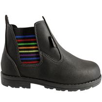 Botina Casual Infantil Com Listras Coloridas Sames 6136