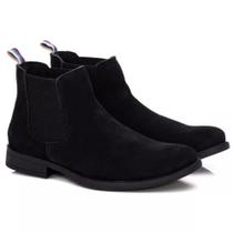 Botina Chelsea Areia Casual Masculina Bege Preto Costurada Alta Qualidade Palmilha Gel Botina Chelsea Areia Casual Masculina Bege Preto Costurada Alta Qualidade Palmilha Gel